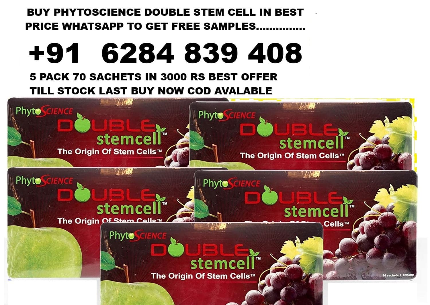 phytoscience double stem cell 5 pack 70 sachets
