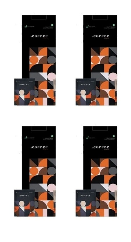 Indus Viva I Coffee Black Coffee - Pack of 4 (50 Sachets Each)