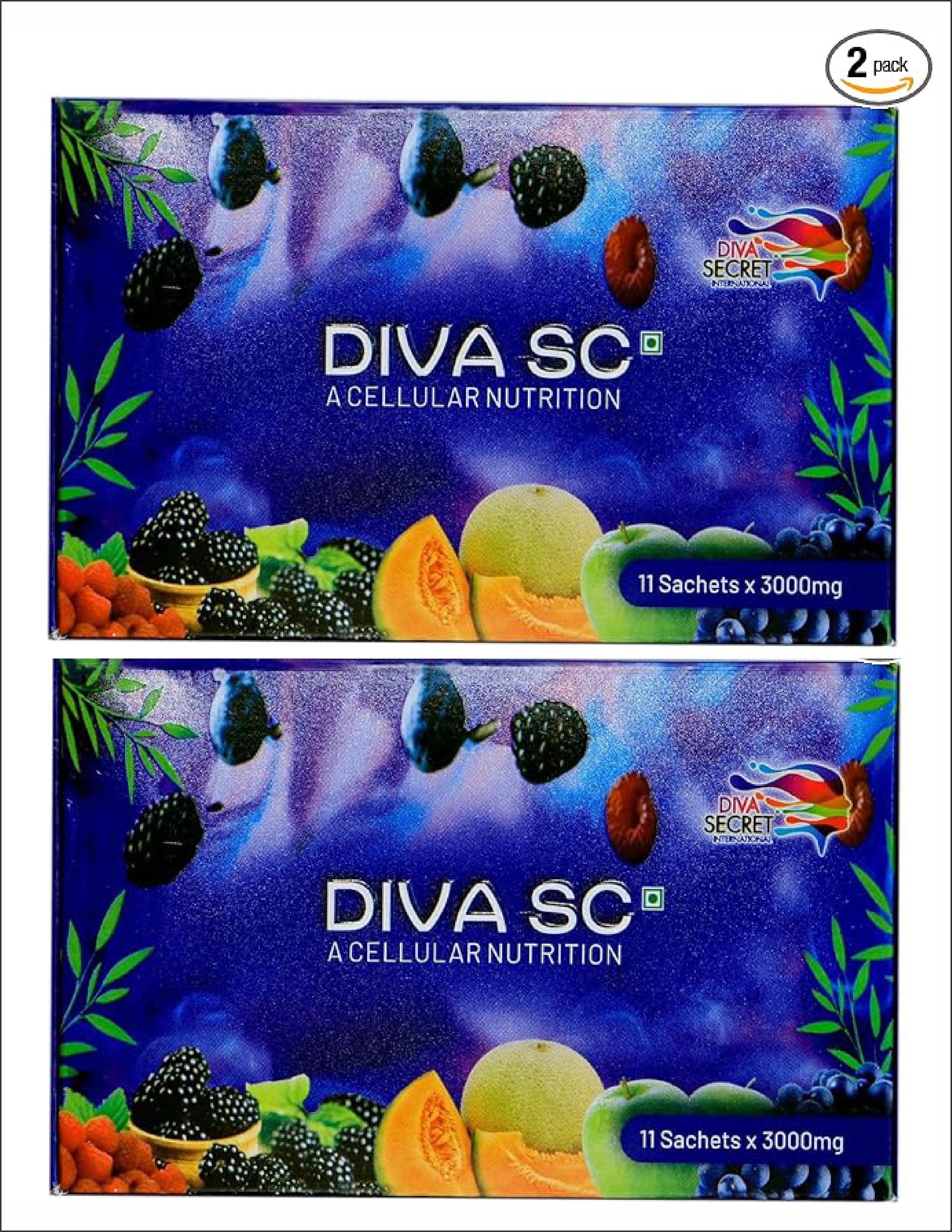 Diva SC A Cellular Nutrition PACK OF 2 Contains 22 Sachets