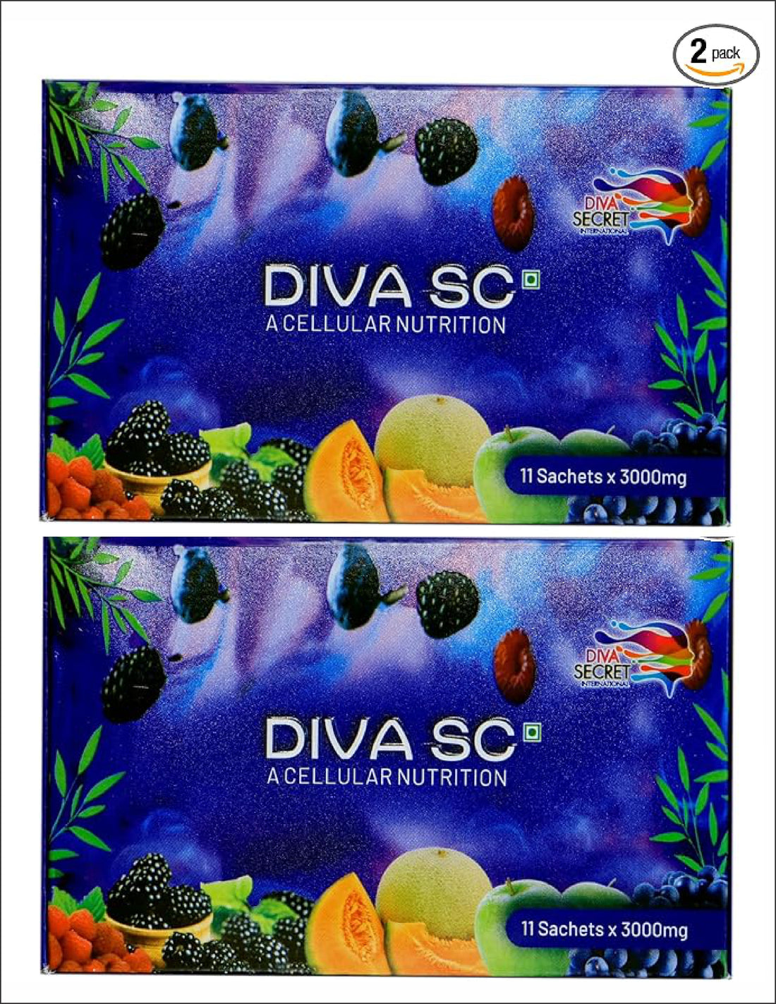 Diva SC A Cellular Nutrition PACK OF 2 Contains 22 Sachets