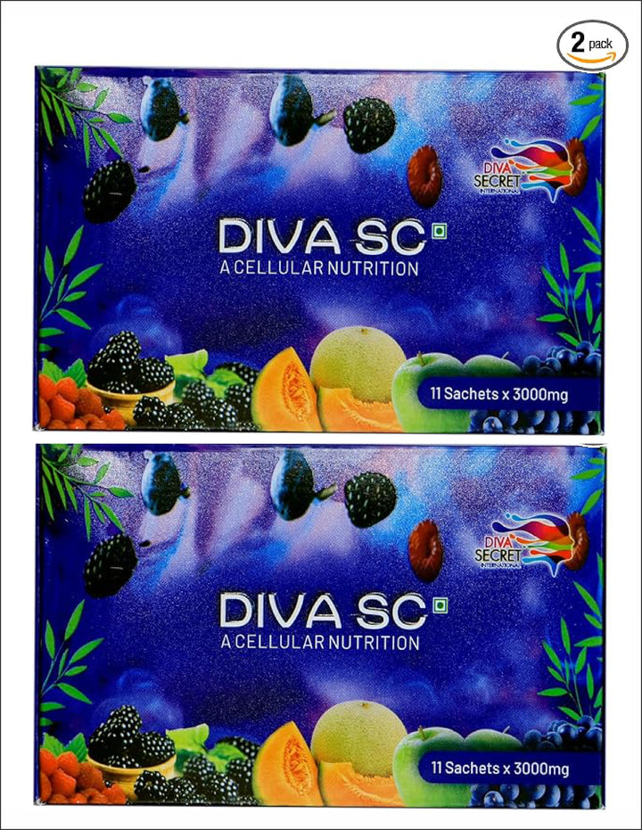 Diva SC A Cellular Nutrition PACK OF 2 Contains 22 Sachets