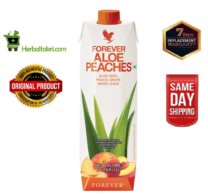 Forever Aloe Peaches (1 Ltr)