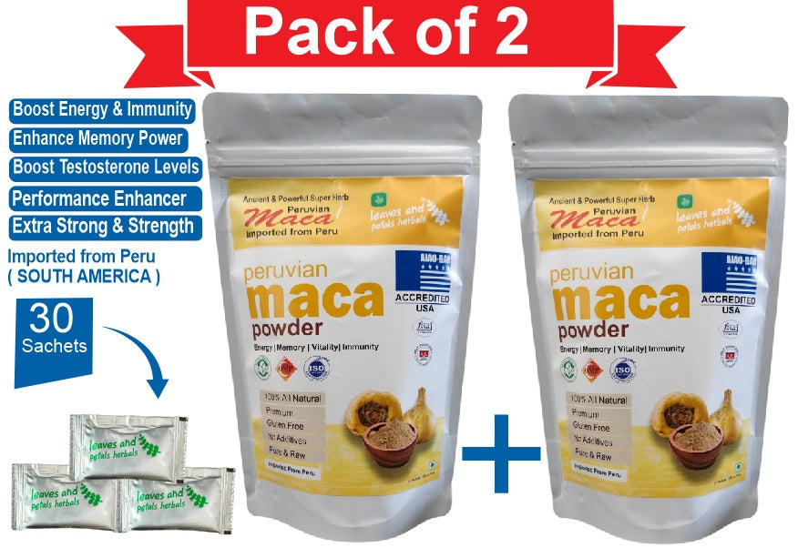 Maca Root Powder 2 PACK 30 SACHETS IMPORTED FROM Peruvian