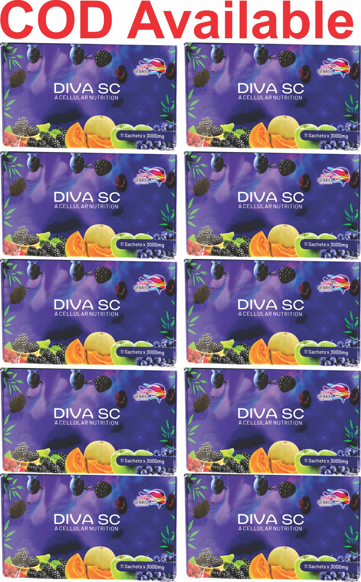 Diva Secret Stem cell pack of 10 contains Sachets 110 Each 3000 mg